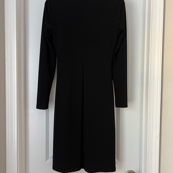 Ralph Lauren Black Faux Wrap Dress - Picture 2 of 6